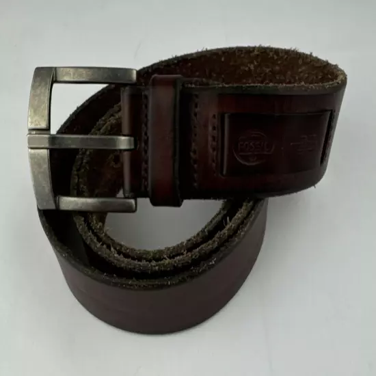 FOSSIL Men's Leather Belt Size 40 Brown mb125040040 Cargo Brown