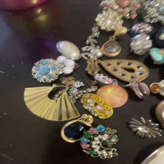 vintage single earrings lot #1