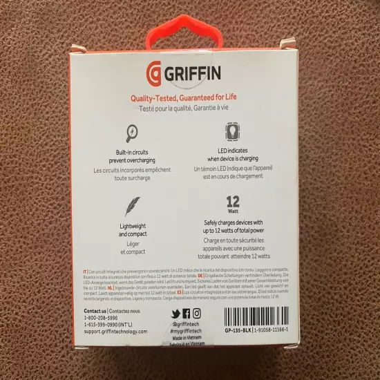 Griffin Power Jolt USB-A Car Charger - New, Un-Opened Box