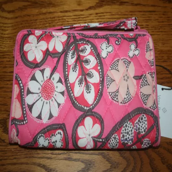 Vera Bradley FRONT ZIP WRISTLET wallet credit card holder case clutch travel NEW