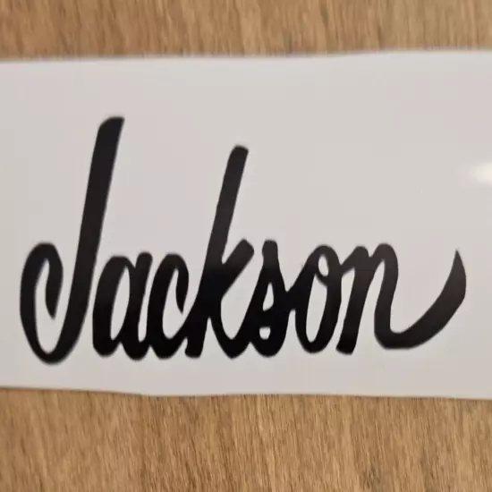  Decal Headstock Jackson Logo Die-Cut Vinyl - Black