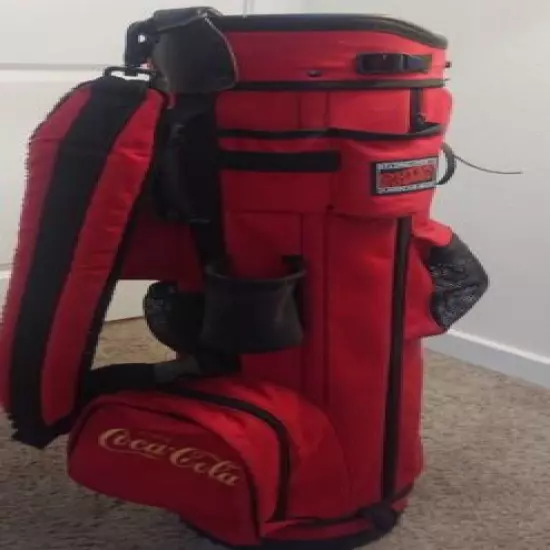 Belding Sports Outta Bounds Coca Cola Golf Bag 6 Way Divider Red