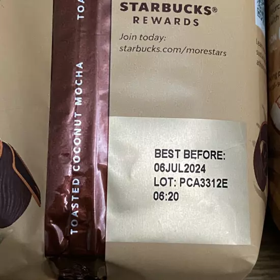 2 Pack Starbucks Toasted Coconut Mocha Seasonal Limited Edition 11oz Each