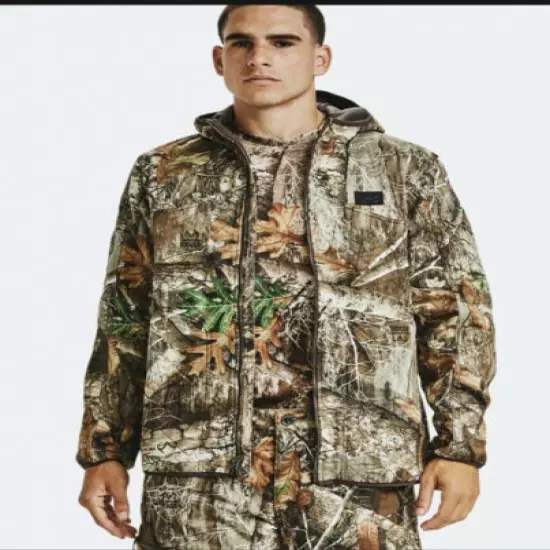 Under Armour Realtree Edge Mid Season Kit Brow Tine Camo Jacket Mens (Size L)