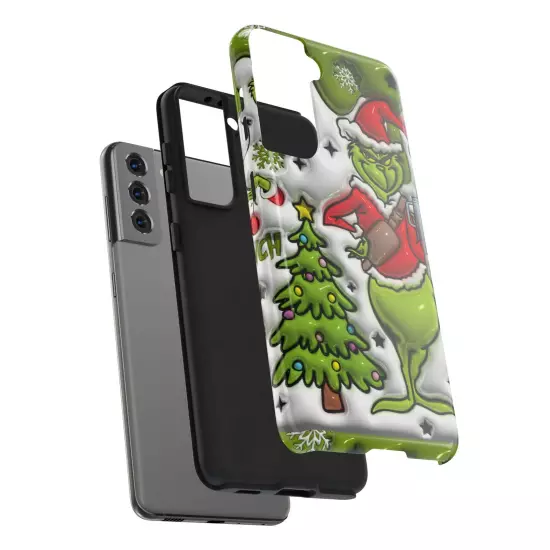 Grinch Tough Phone Cases Samsung S20 S21 S22 S23 Iphone 15 14 13 12 11