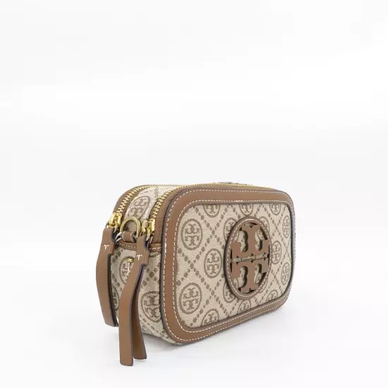 Tory Burch Mini T Monogram Crossbody Bag Hazelnut Brown OS