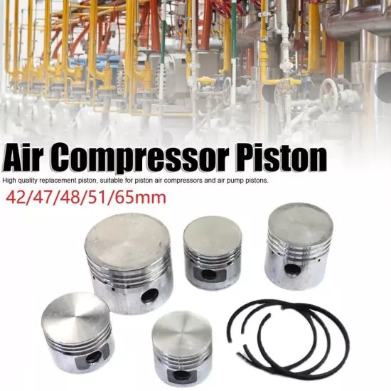 Air Compressor Piston And Piston Rings Air Pump Accessories 48/51/65mm