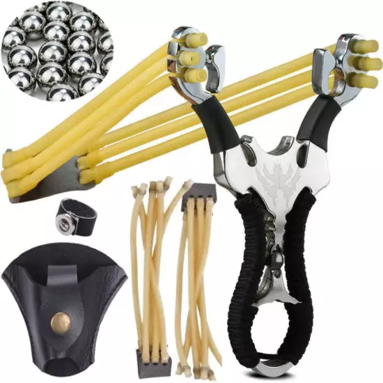 Stainless steel slingshot powerful hunting Slingshot catapult Outdoor Practice