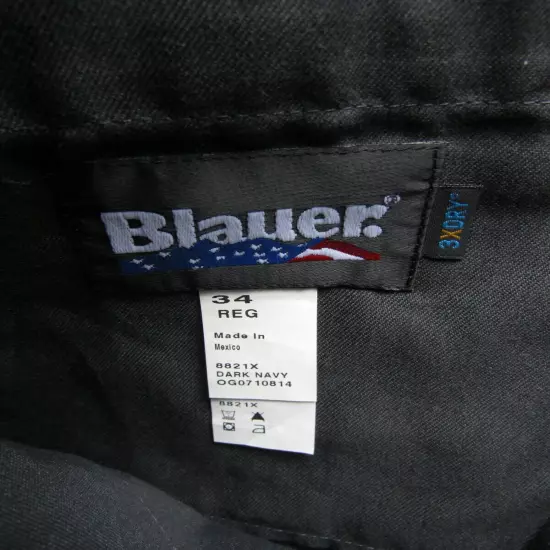 NWT Blauer Street Gear Side Pocket Duty Shorts Style 8821 Men's 34 Reg Dark Navy