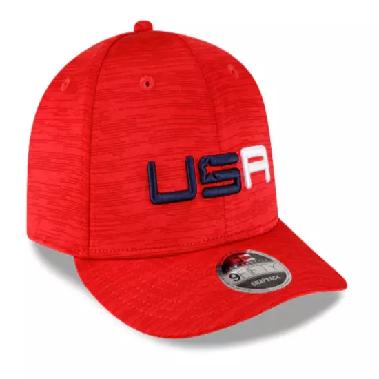 NEW Men's New Era Red 2023 Ryder Cup Sunday Round LP 9FIFTY Snapback Hat