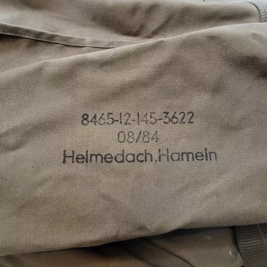 German Sack Military BEKLEIDUNG 8465-12-145-3622 Combat Ruck Bundeswehr 1984