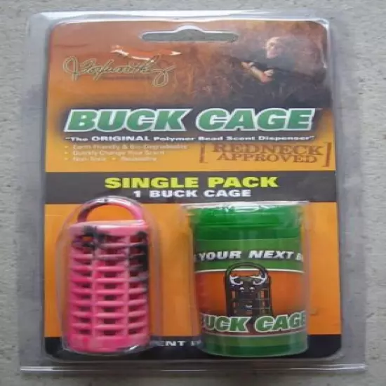 FOXWORTHY OUTDOORS BUCK CAGE POLYMER BEAD SCENT DISPENSER SINGLE PACK PINK CAMO