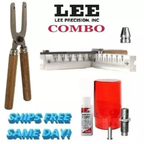 Lee 6 Cav Combo w/ Handles & Sizing Kit for 9mm/ 38 Super/ 380 ACP 90387+90046