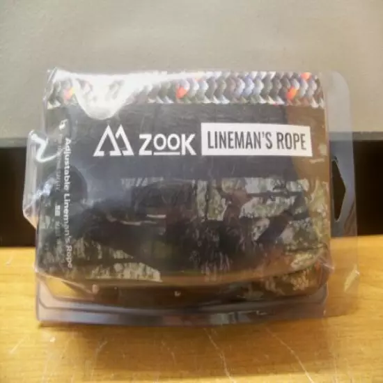 NEW ZOOK ADJUSTABLE OUTDOORS PREMIUM LINEMAN'S ROPE FOR HUNTING FREE PRIORITY