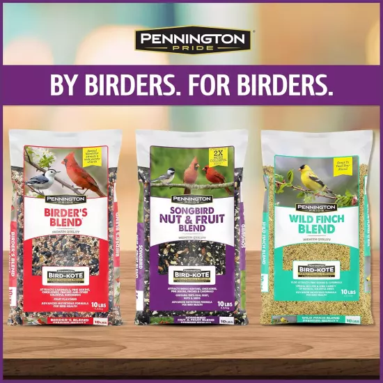 Pride Songbird Nut & Fruit Blend, Wild Bird Seed for outside Feeders, Advanced N