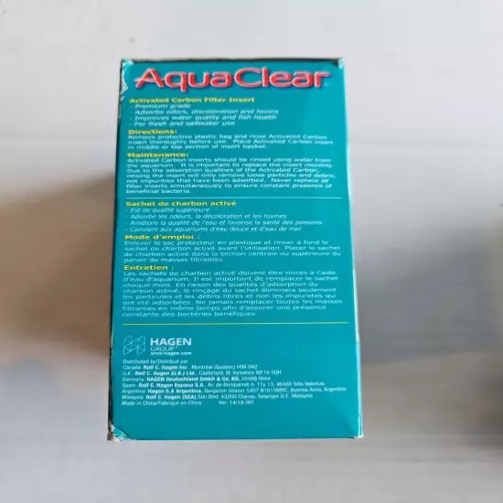 3 Pack Aquaclear 30 (150) Activated Carbon Filter Inserts For Aquarium