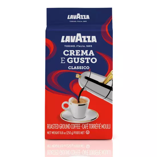 2 Pack Crema E Gusto Ground Coffee 8.8Oz/250G Each