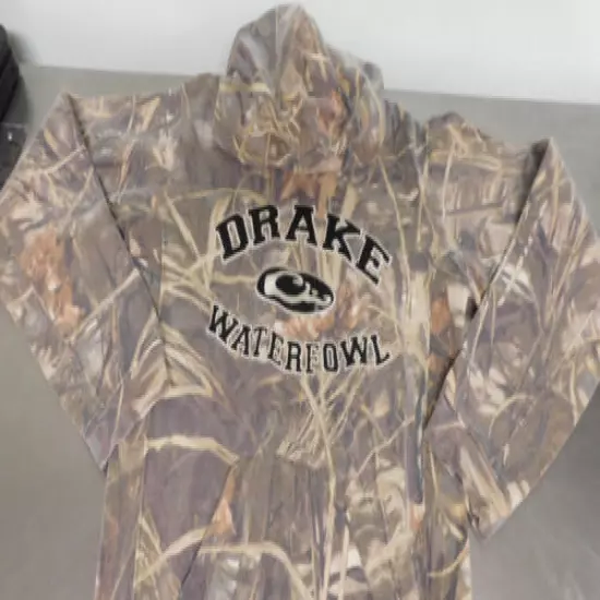 DRAKE WATERFOWL SYSTEMS CAMO PERFORMANCE HOODIE Brown CAMO Size SMALL