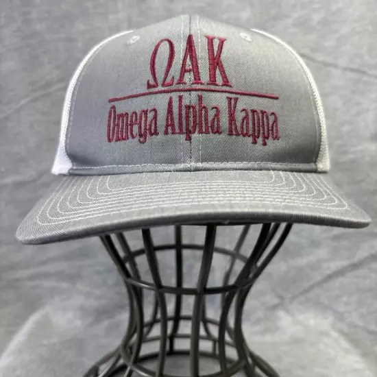 OAK Omega Alpha Kappa Fraternity Cap Trucker Hat Greek Embroidered 