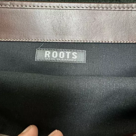 Leather Roots Canada Computer Laptop Bag NBC Embossed Logo