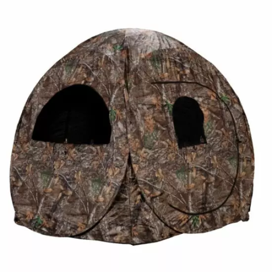 Rhino Blinds R75-RTE Real Tree Edge 1 Person Game Hunting Ground Blind, RealTree