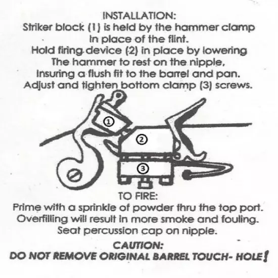 Flintlock Conversion Kit for Thompson Center