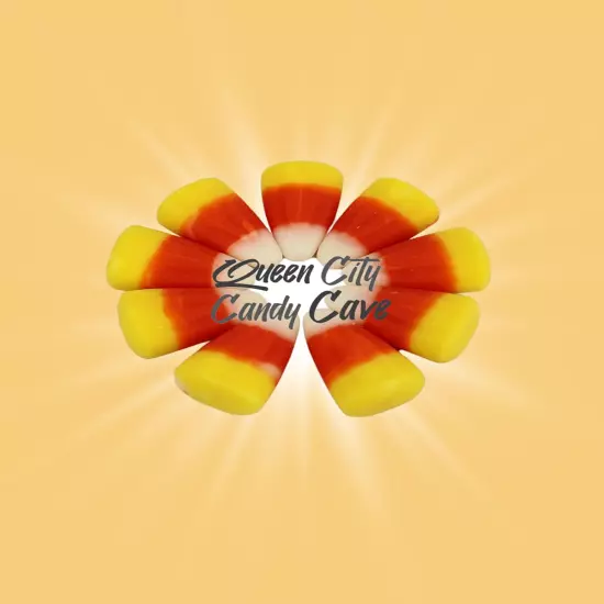 Candy Corn Mix with Real Honey, Fall Harvest - 1 Pound by Queen City Candy