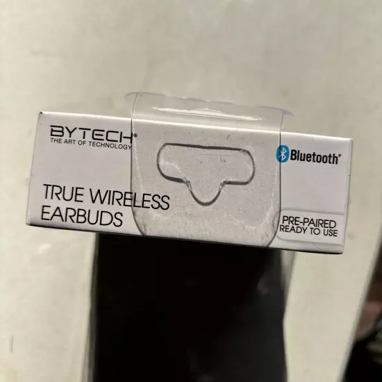 BYTECH True Wireless Earbuds Bluetooth And Charger Case, Pre Paired. BRAND NEW