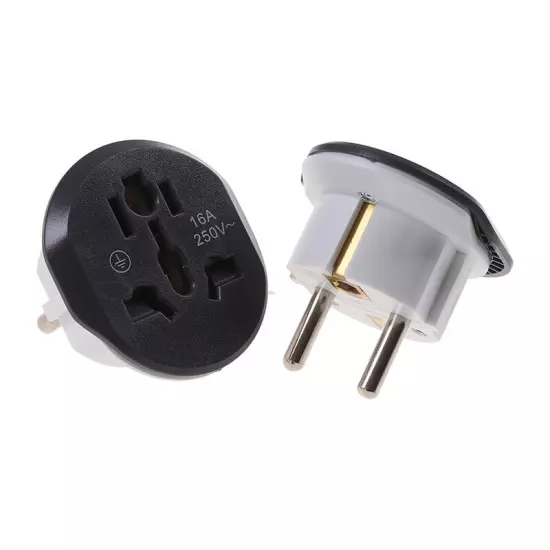 16A Universal EU Travel Adapter Euro Converter UK US AU to EU AC Socket Plug!