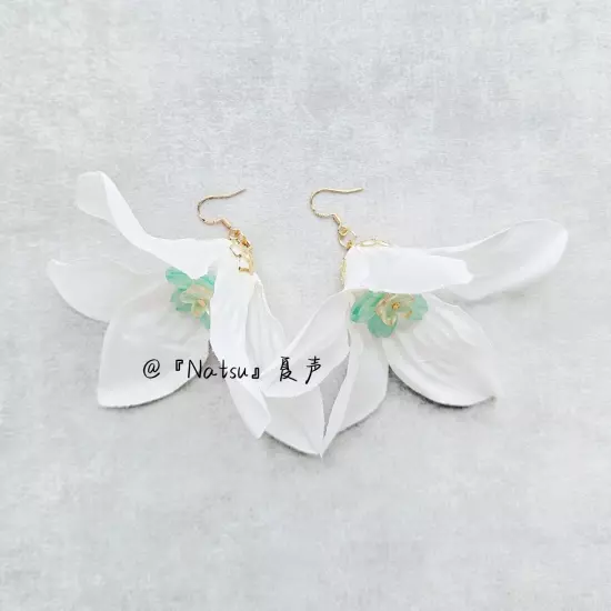 Anime Earrings Wuthering Waves Verina Lily Dangles Earing Ring Cosplay Prop