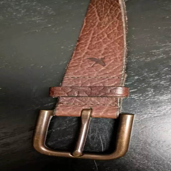 Eddie Bauer Men's Leather Belt Brown Size 42