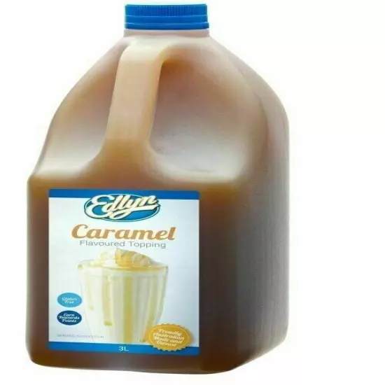 Edlyn Flavoured Syrup Topping 3L And 1L Chocolate Banana Mango Honeycomb Caramel