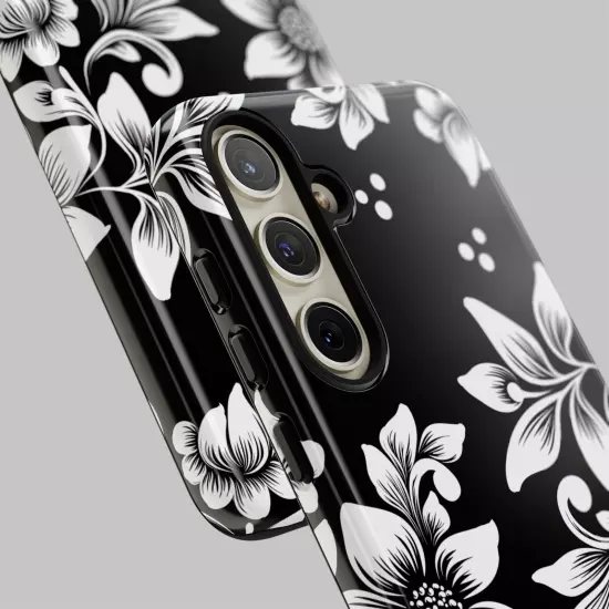 Black & White Floral Style - Tough Cases