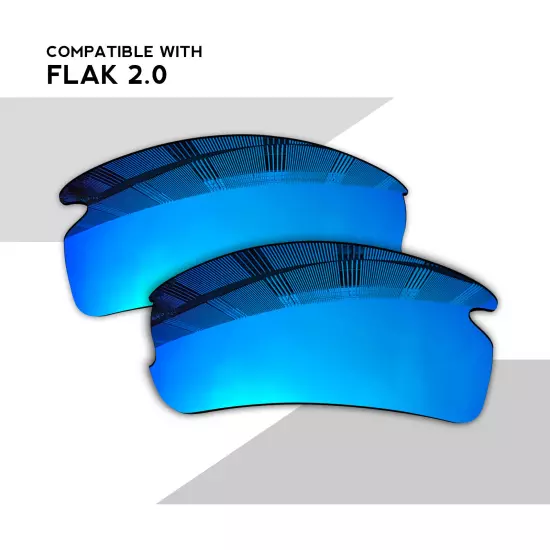 Wholesale POLARIZED Replacement Lenses for-Oakley Flak 2.0 OO9295 Sunglasses