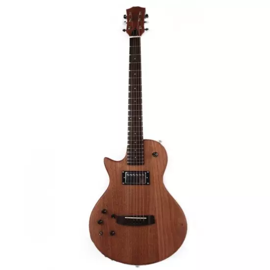 left hand electric acoustic guitar silent travel built in effect portable