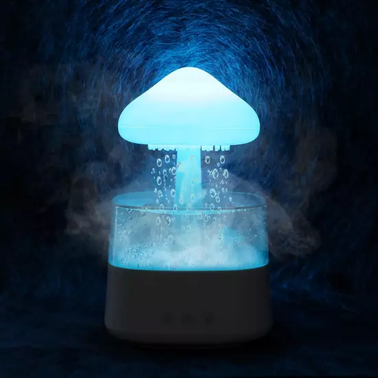 Rain Cloud Humidifier Water Drip with Adjustable LED Lights White Noise Humidifi