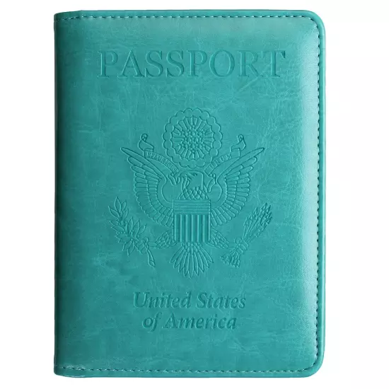 Slim Leather Travel Passport Wallet Holder RFID Blocking ID Card Case Cover US