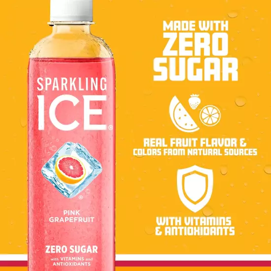 , Pink Grapefruit Sparkling Water, Zero Sugar Flavored Water, with Antioxidants 