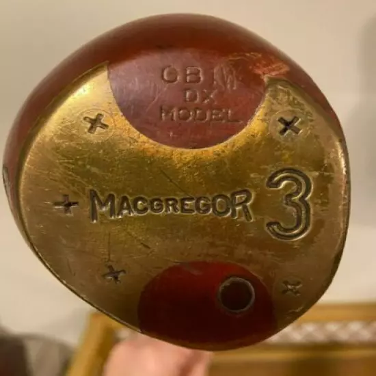 RARE! Vintage Macgregor 3 George Bayer Persimmon Driver GB1W DX Stiff