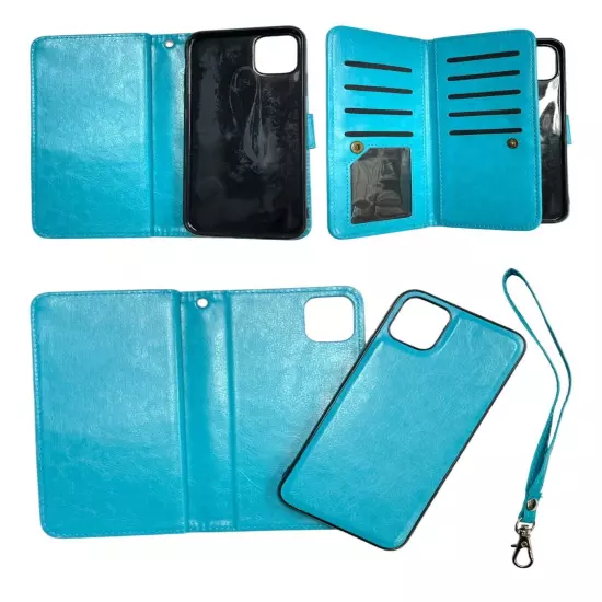 Extra Card Holder Wallet case Cover for Iphone 11 Promax, Free Temper Glass