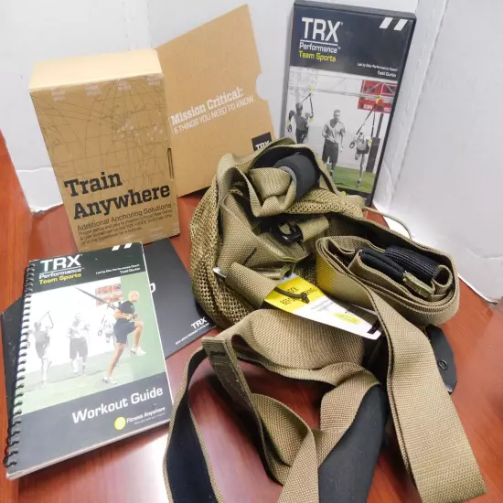 TRX Force Kit Tactical Military Athletes Workout Suspension Trainer W/DVD & Mesh