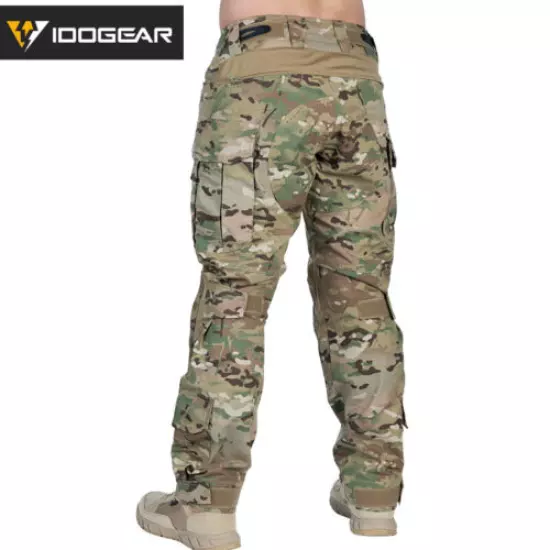 IDOGEAR Airsoft G3 Combat Pants w/ Knee Pads Military Tactical Pants MultiCam