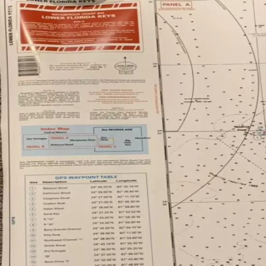 Waterproof Charts Inc Florida Keys Map #34