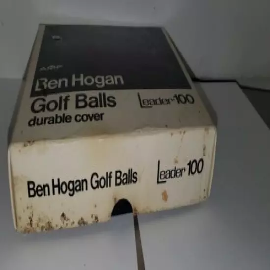 Vintage Empty Box BEN HOGAN GOLF BALLS LEADER 100 No Golf Balls BOX ONLY SEE PIC