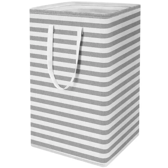 Laundry Hamper, 75L Large Collapsible Tall Laundry Basket with Handles, Water...