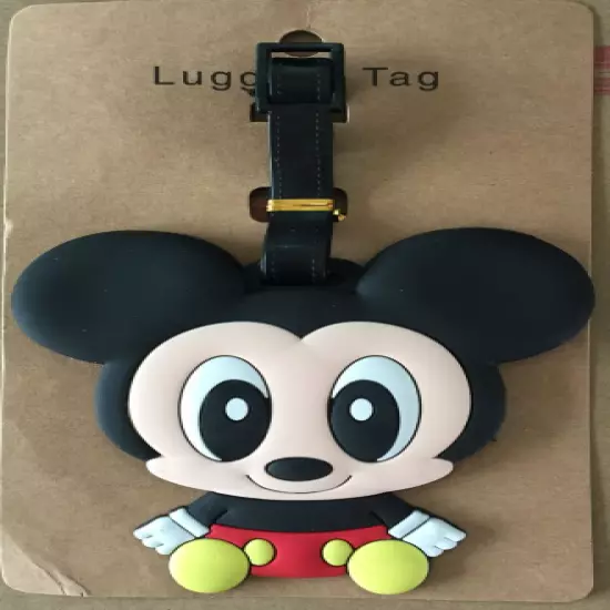 15 Styles Disney Mickey Minnie PVC Travel Baggage Backpack Suitcase Luggage Tags