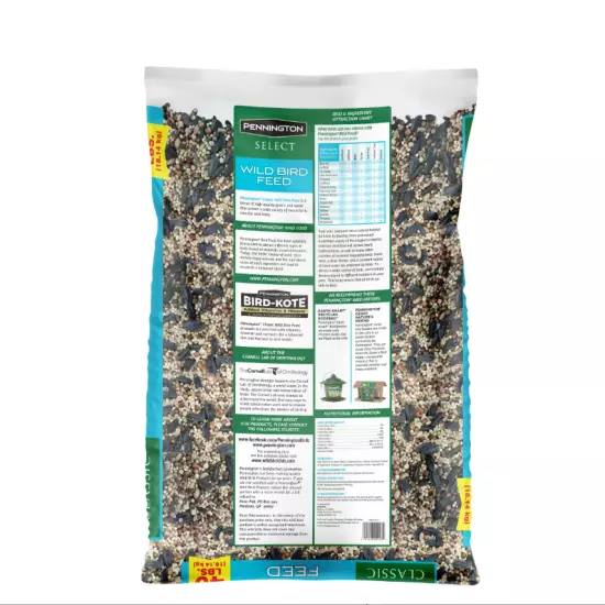 Pennington Classic Dry Wild Bird Feed and Seed, 40 lb. Bag, 1 Pack