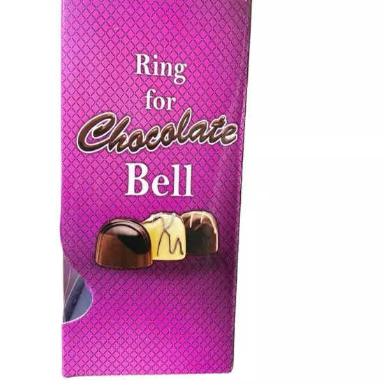 RING FOR CHOCOLATE Metal Hand Bell - Fancy Kitchen Bar Office Desk Decor