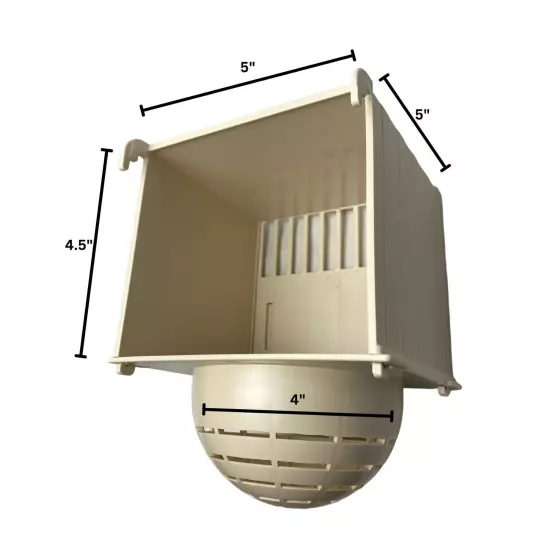 External Plastic Bird Nest for canary, finch, exotic birds and small birds