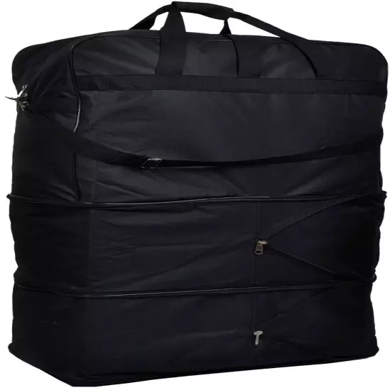 40" XXL Expandable Rolling Duffel Bag Wheeled Spinner Suitcase Luggage 